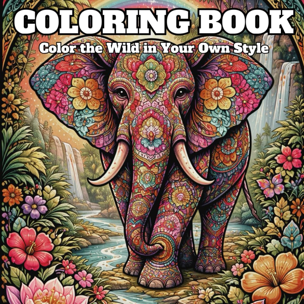 Coloring Book with Patterns of the Animal Kingdom: Nature-inspired patterns for peaceful colouring of the Animal Kingdom