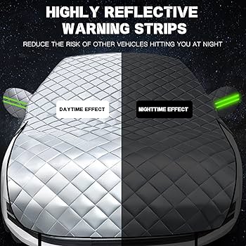Amazon.co.jp: 新型 5層の厚 ボンネットカバー, 車カバー適用