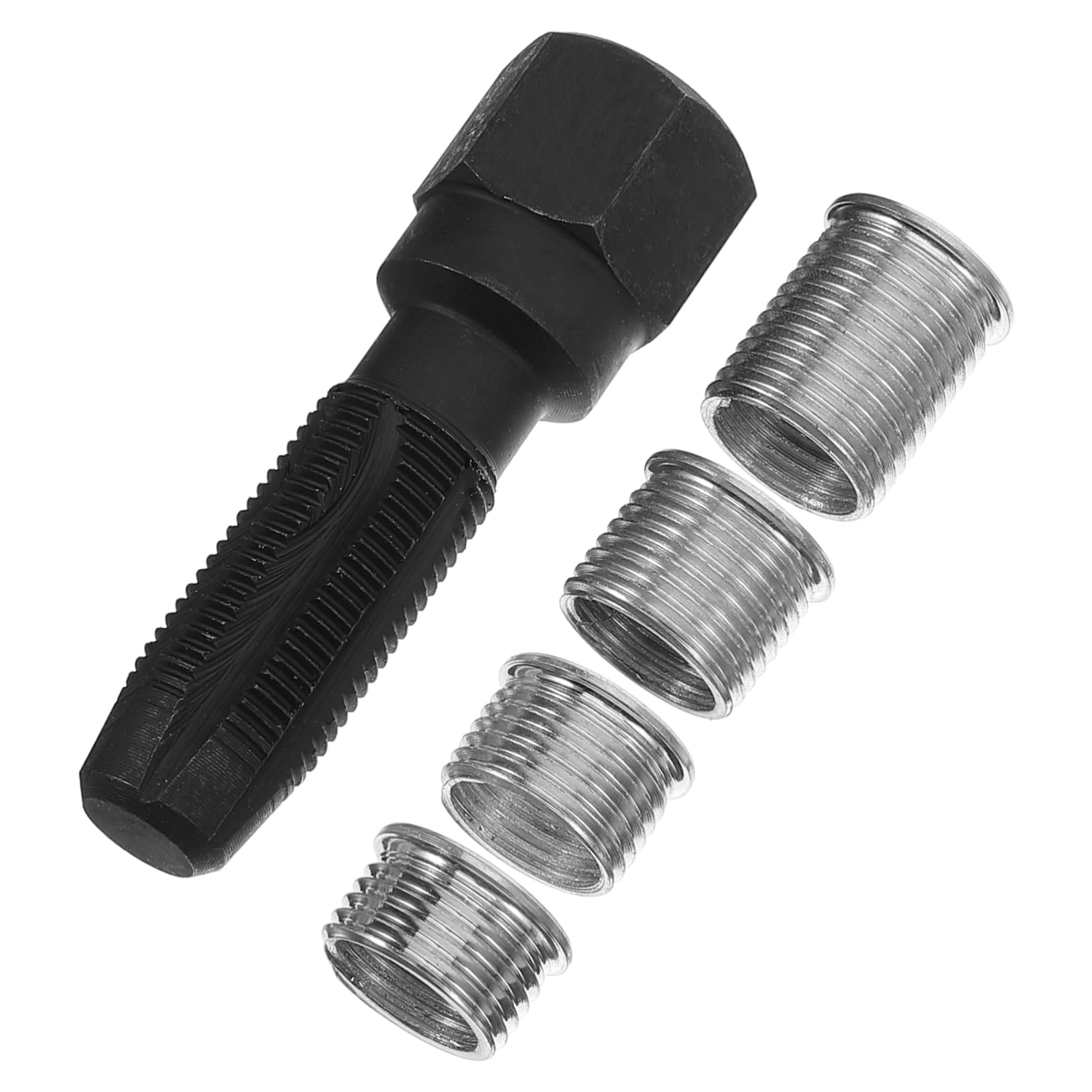Mobestech 3sets Strumenti Per Riparazione Filettature Candela Kit Per Ripristino Filettature Auto Facile Da Usare Realizzato Carbonio