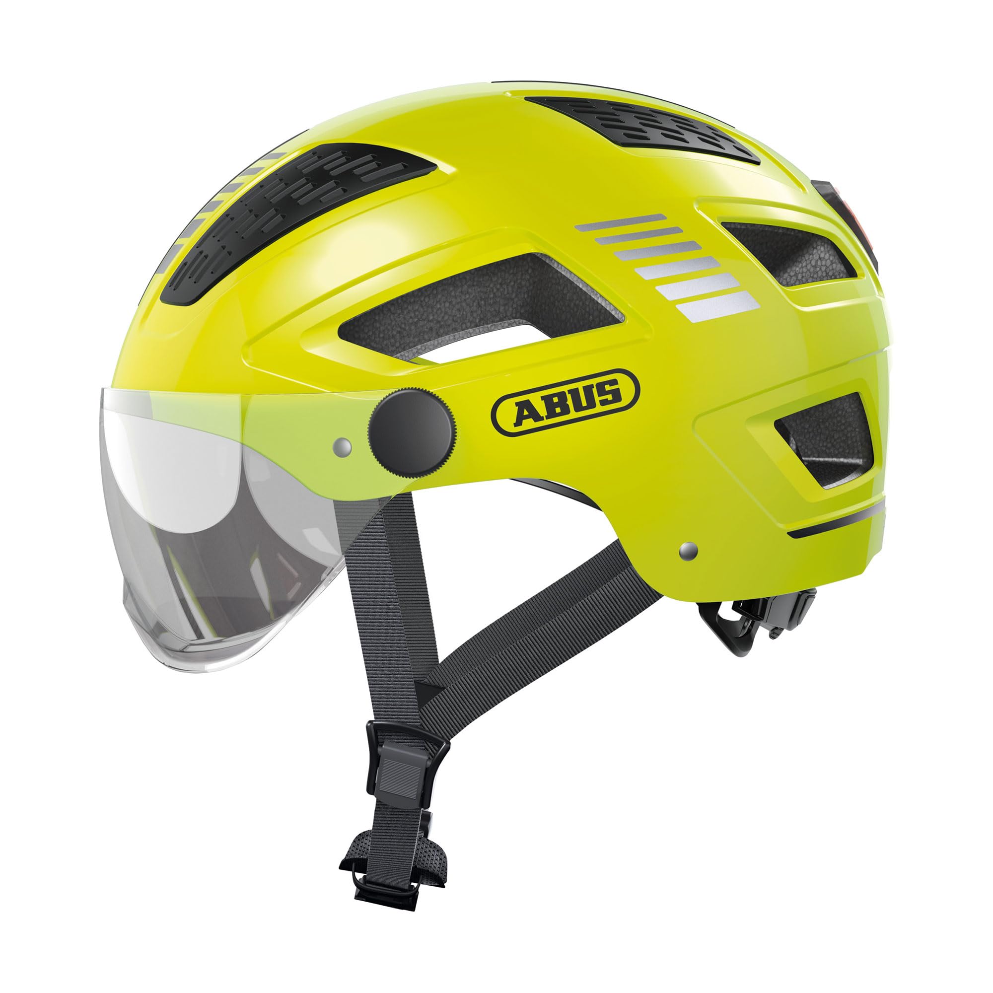 ABUS Hyban 2.0 Ace Urban Helmet with Visor, Lightweight and Hard Shell ABS – for Men and Women – Yellow, Size M-image-46