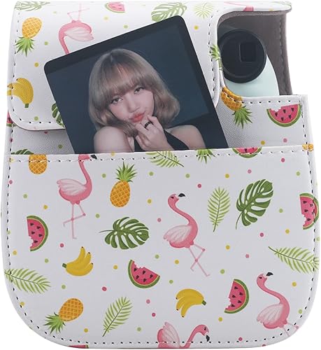 Miniatura 2 de Frankmate Funda protectora compatible con mini cámara de película instantánea 12, 11, 9, 8, con bolsillo para accesorios y correa ajustable