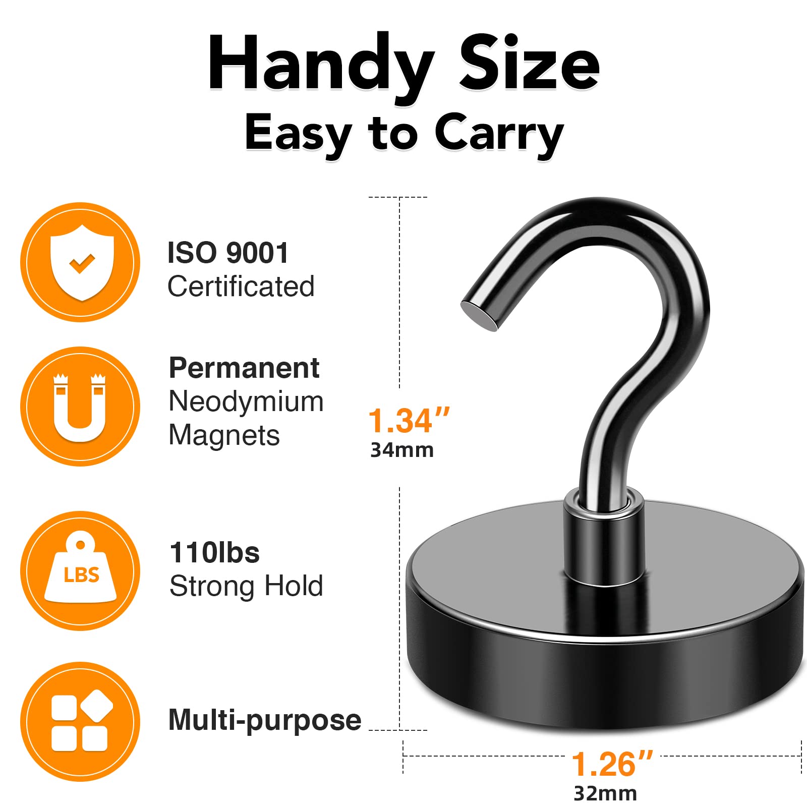 Magnetic Hooks for Cruise Cabin - 120Lbs Strong! -4