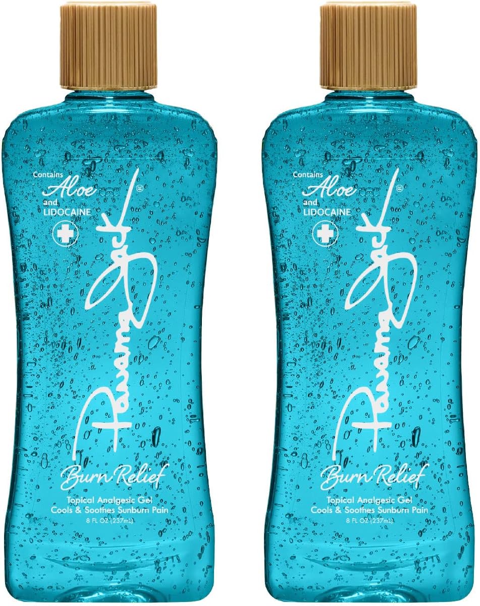 Panama Jack Burn Relief Gel - After Sun Topical Analgesic, Cools & Soothes Sunburns, Insect Bites, Cuts & Scrapes, Contains Aloe and Menthol, 8 FL OZ