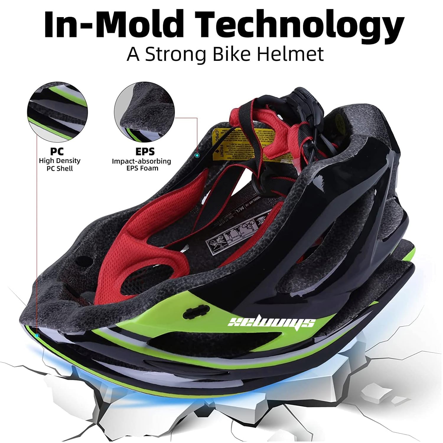 Casque de vélo pour homme femme, casques de course, scooter, VTT, trottinette, casque de vélo, lumière LED avec visière de protection de sécurité, taille réglable
