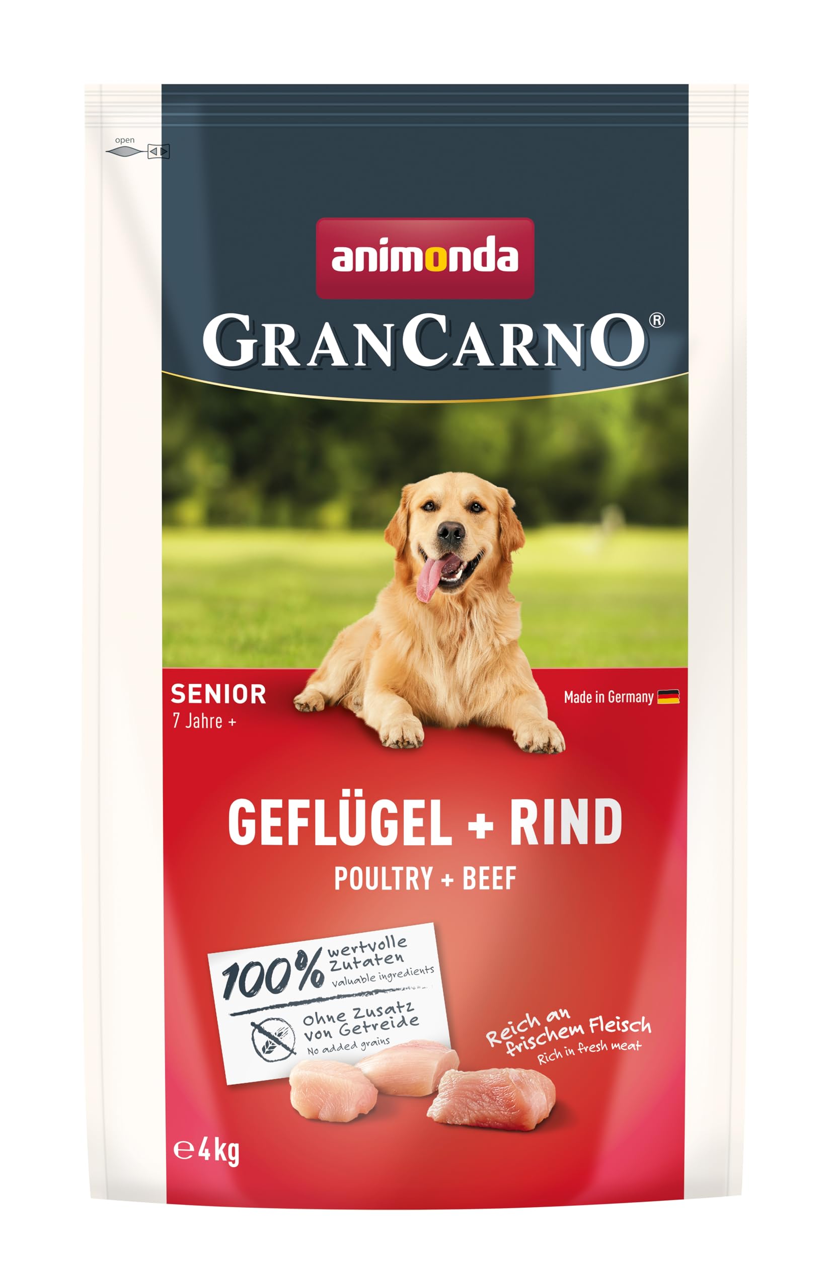 Nourriture sèche pour chiens âgés animonda Grancarno Senior sans gluten croquettes digestes