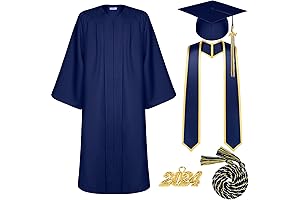 Navy Blue Cap and Gown Graduation Sets 2023