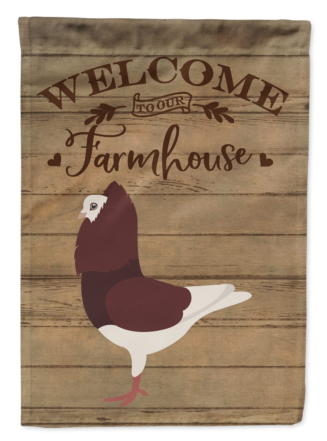 Drapeau Capuchin Red Pigeon Caroline's Treasures en toile grand format pour jardin