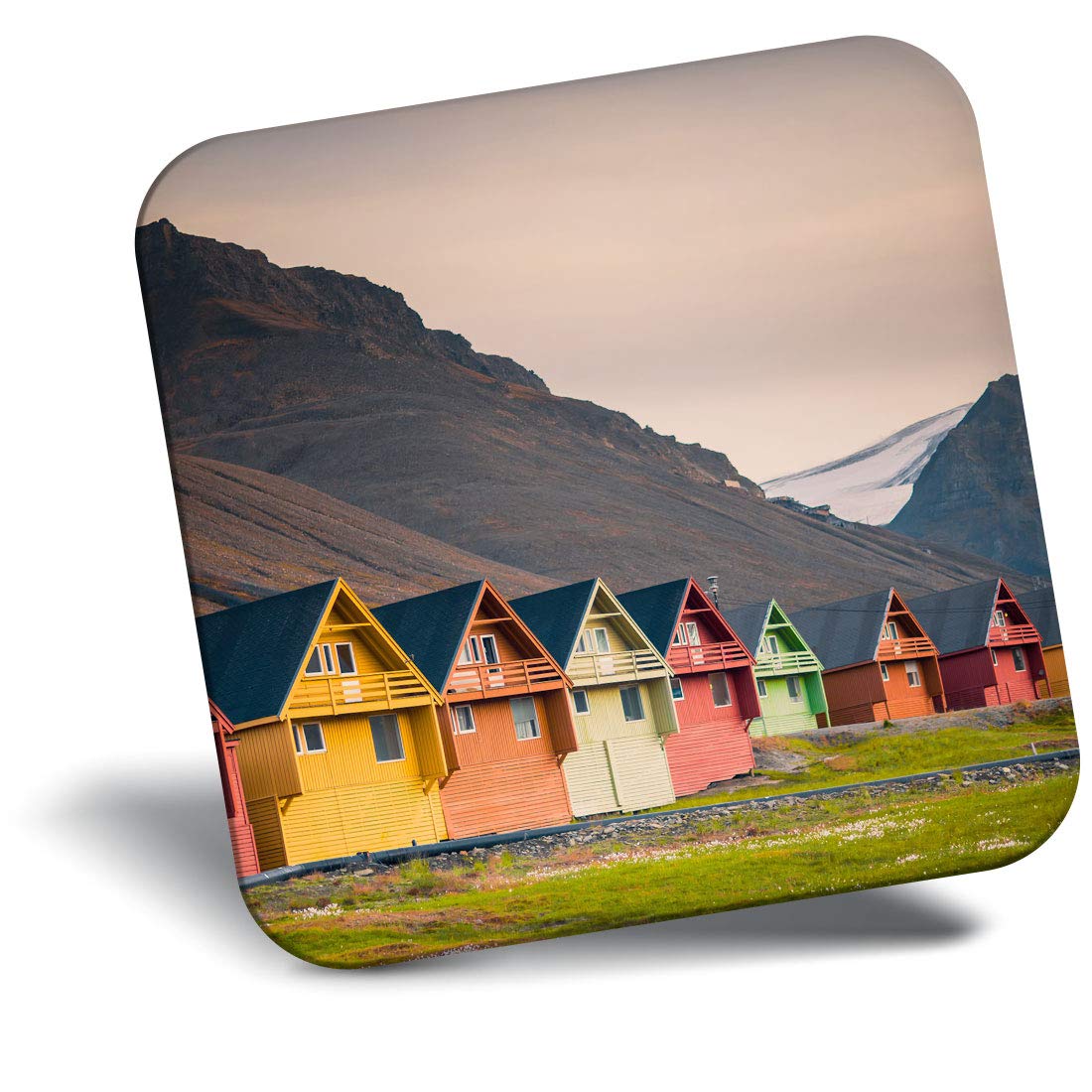 Destination Vinyl Ltd Fridge Magnet - Longyearbyen Svalbard Norway 21807