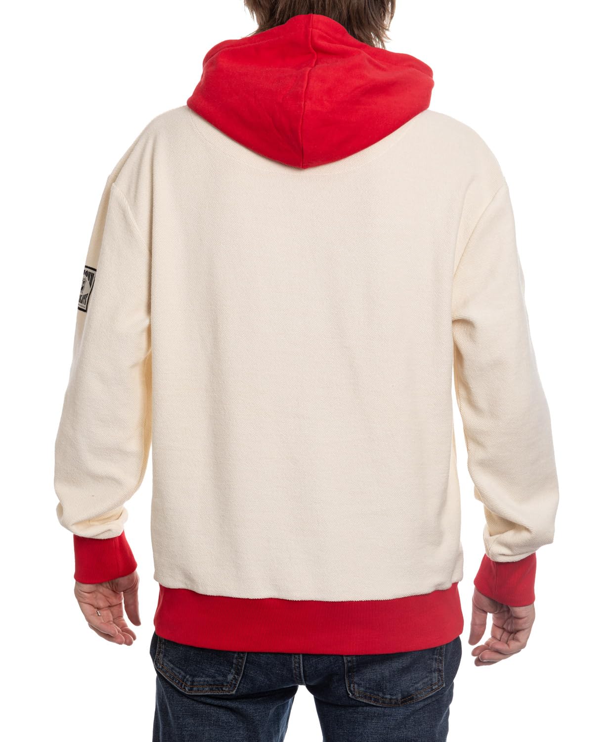 Calhoun NHL Surf & Skate Mens Reverse Terry Retro Style Premium Hoodie (Medium, Detroit Red Wings)