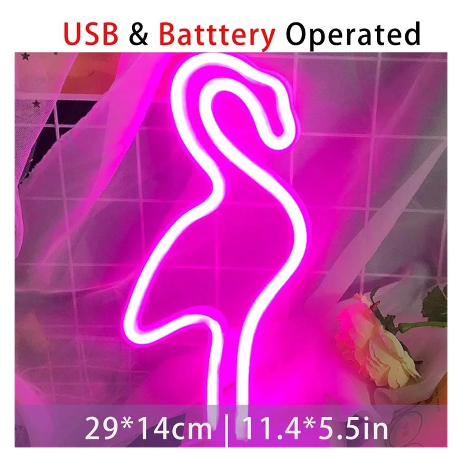 Luces Art Decoration Christmas LED Neón Acrílico Forma De Conejo Señal De Luz Interior Dormitorio Salón Lámpara Decorativa Fiesta Boda Vacaciones Neón(UN)