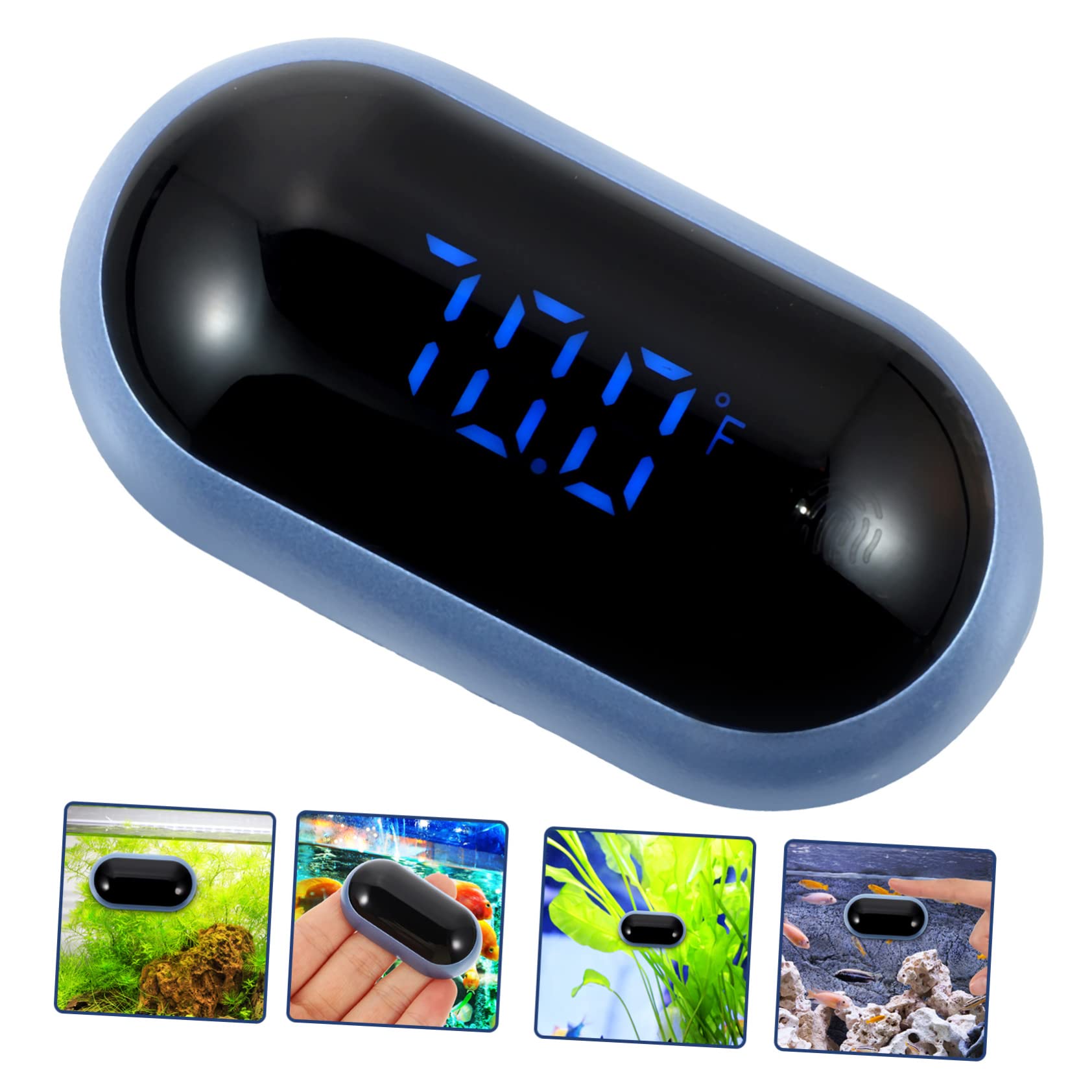 BESPORTBLE 3pièces Thermomètre Numérique Pour Aquarium Outil De Mesure De Température De Eau Design Adhésif Miniature Précision Et Durabilité Parfait Pour Suivi Température Des