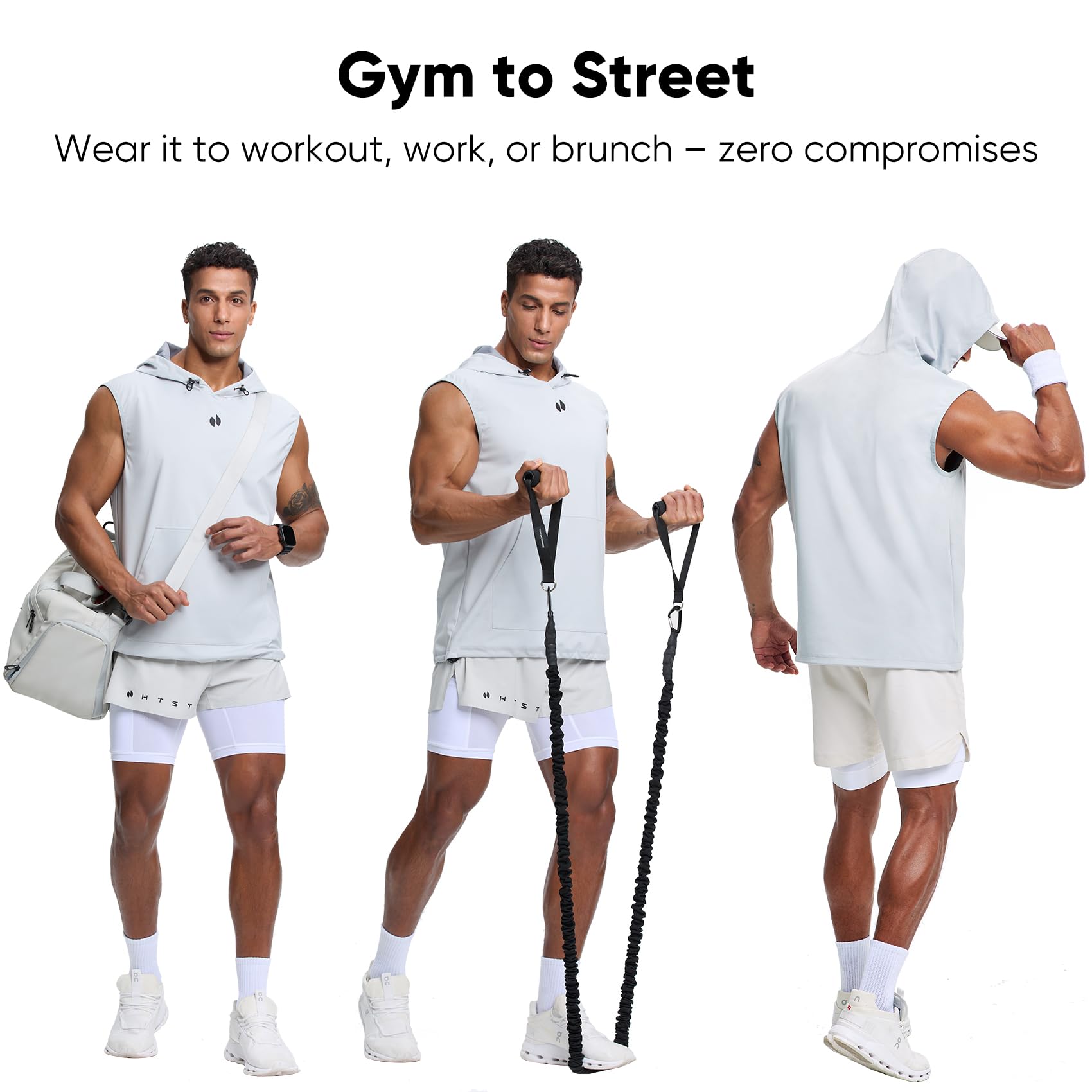 HOTSUIT Camiseta de sauna para hombre, antidesgarros, atrapa el calor, sin botones, sin mangas, para boxeo, ejercicio