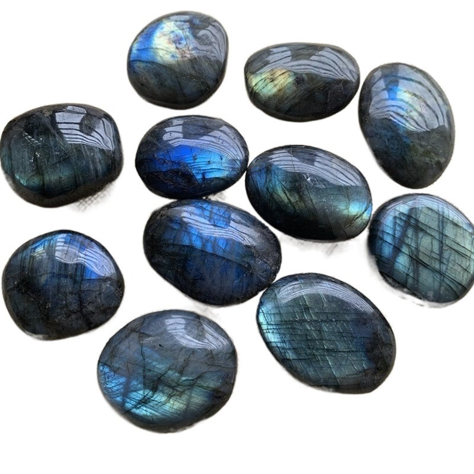 Ciottoli Ornamento di ciottoli di Colore Blu 5pc(Color:130g-140g)