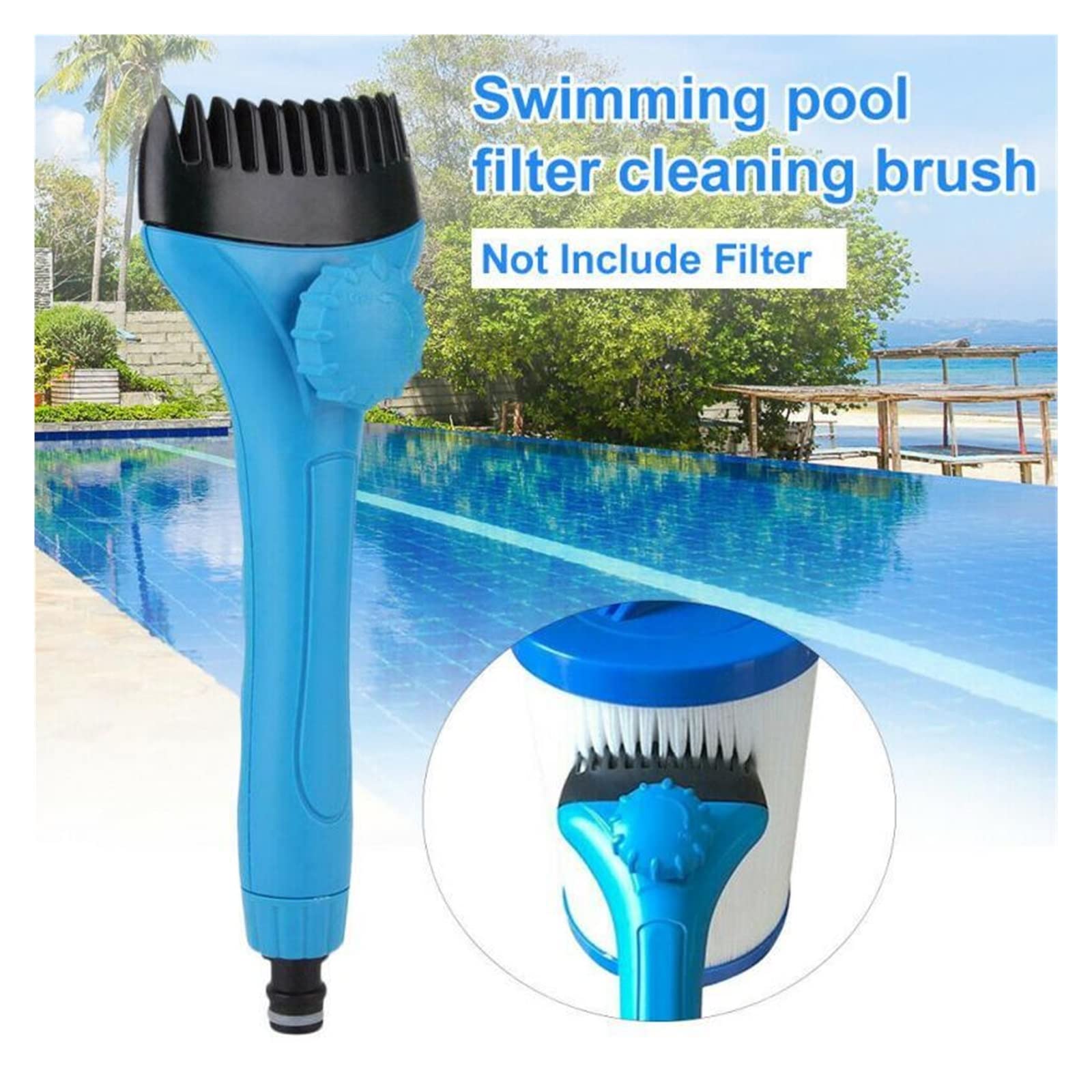 aspiradora de Piscina Limpiador de Cartucho de Piscina, Varita de escombros, filtros de bañera, Peine de Filtro, superlimpiador for Piscina, bañera, SPA, Herramienta de Agua