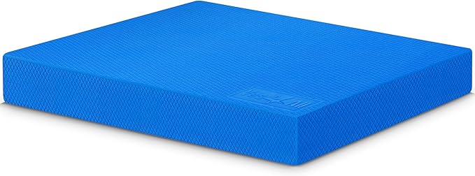 The Yes4All Large Foam Balance Pad is an exercise tool designed to enhance stability and strength training routines. Made from high-quality, closed-cell foam, the balance pad provides a durable and non-slip surface that enhances safety during workouts. Its extra-large size offers ample space for a variety of exercises, making it a versatile addition to any home gym. This foam pad is particularly beneficial for activities that focus on balance, coordination, and core strength, and can be utilized for practices such as yoga, pilates, or physical therapy exercises.