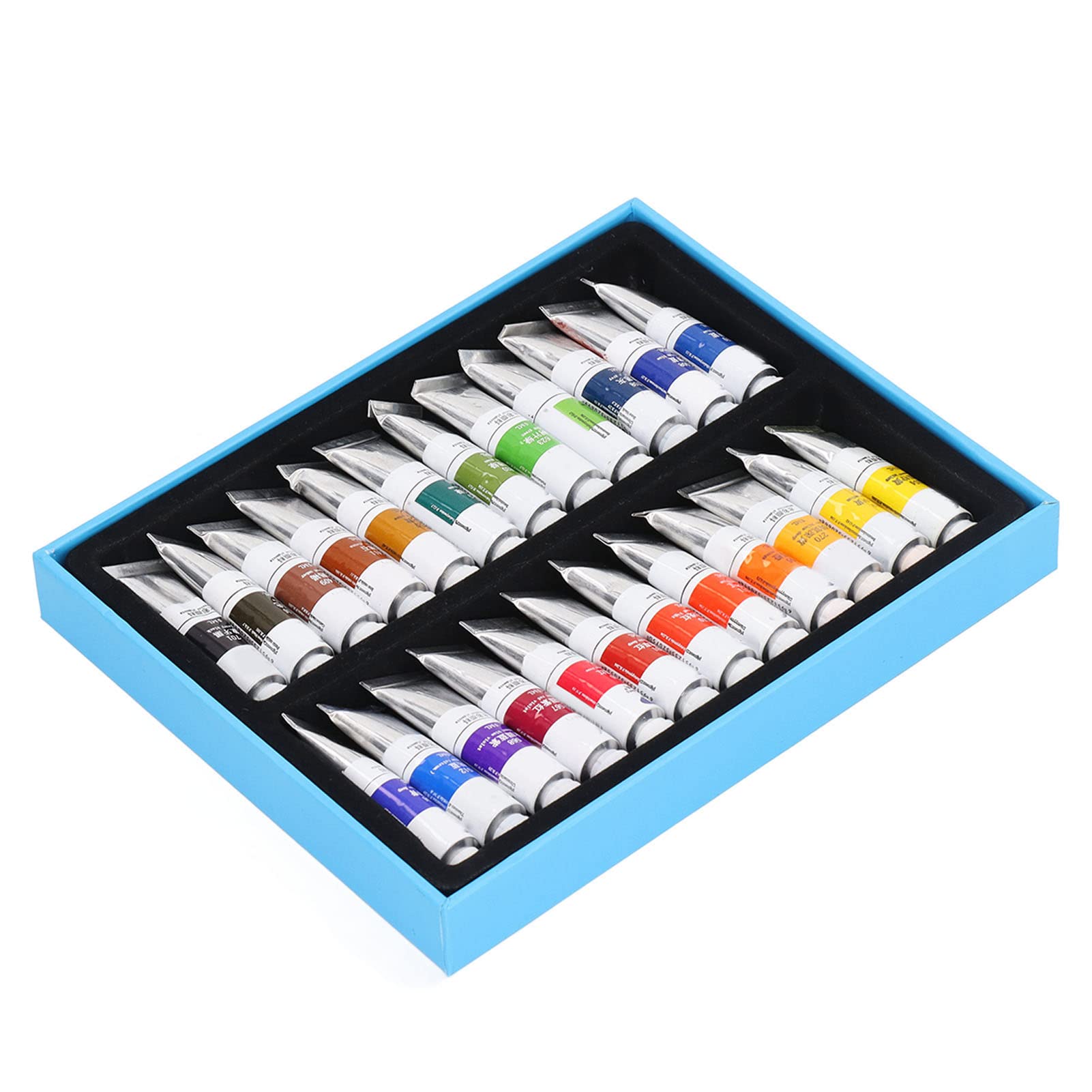 DAUZ Juego de Tubos de Pintura de Acuarela, Kit de Acuarela Artística Fácil de Mezclar (24 colores)