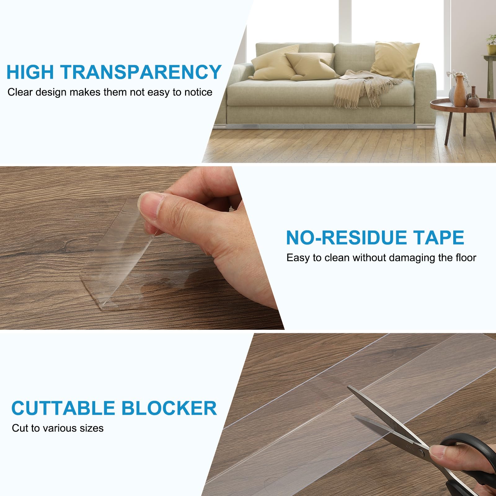 PATIKIL 8 Pack Under Couch Blocker - Image 3