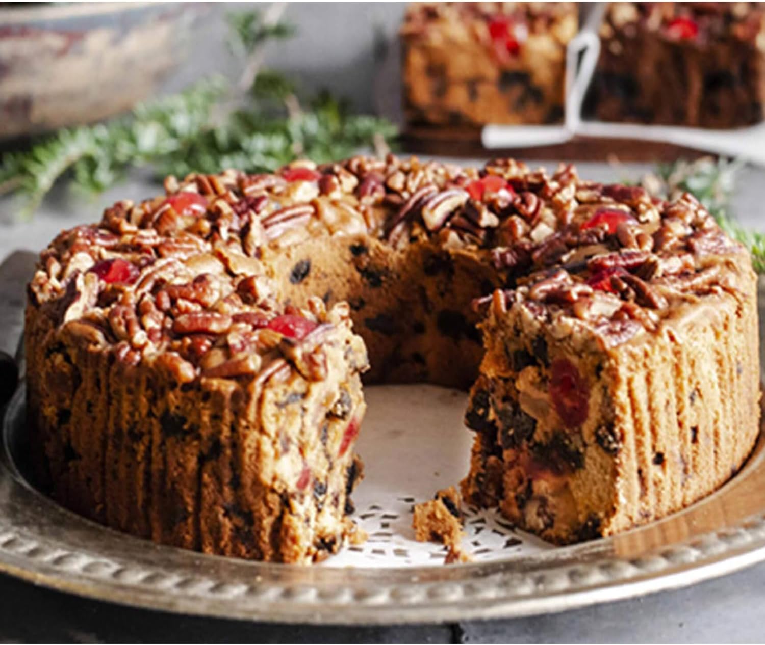 Jane Parker Fruitcake Classic Light Fruit Cake 4.5 Pound (72 Ounce) Ring in a Collectible Holiday Tin-Holiday-Cake-Christmas Cake-The Best Fruitcake You Can Buy