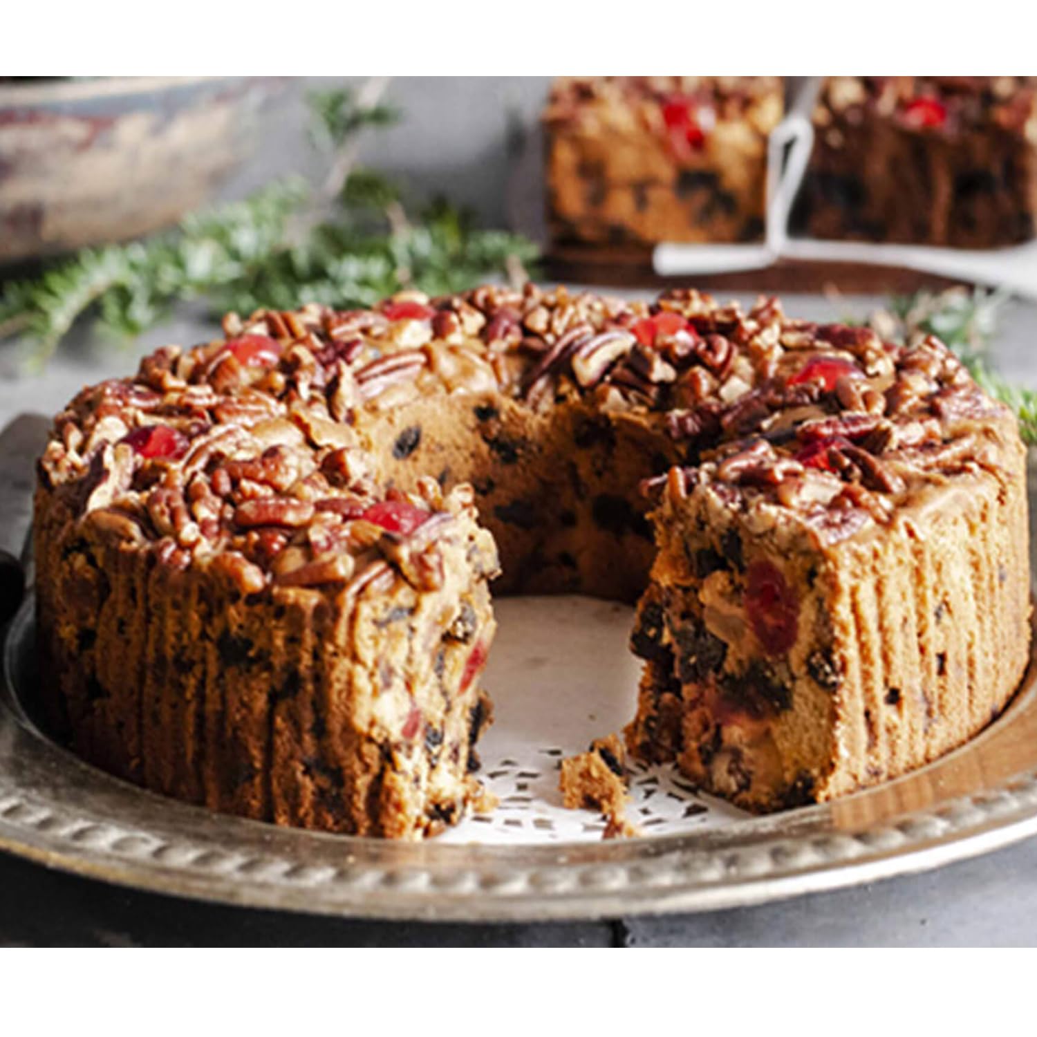Jane Parker Fruitcake Classic Light Fruit Cake 5 Pound (80 Ounce) Ring in a Collectible Holiday Tin-Holiday-Christmas Cake-The Best Fruitcake You Can Buy