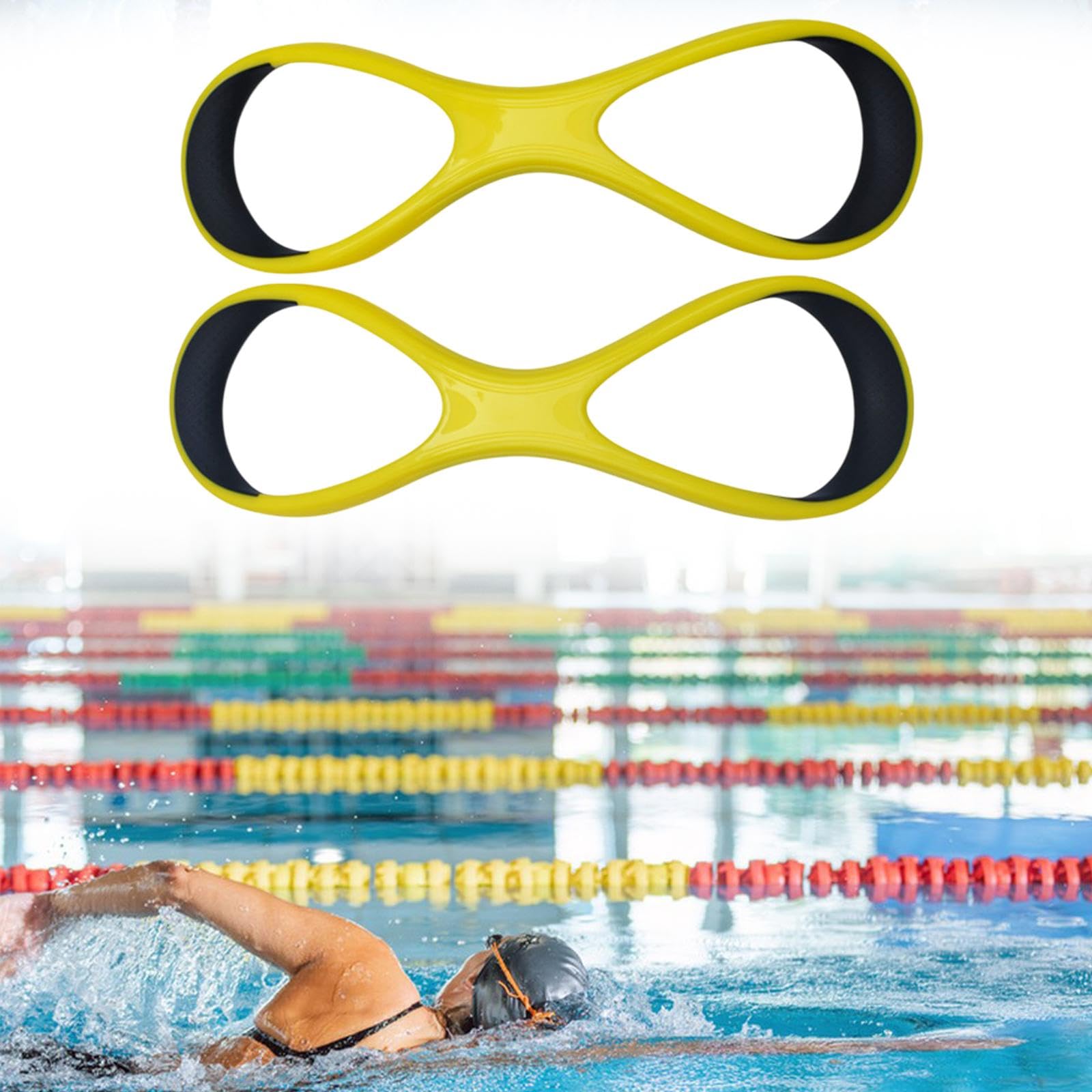 Pinne Fulcrum per avambraccio, correttivo per allenamento del gomito, per migliorare la corsa in stile libero, strumento professionale per tecnica di nuoto con comodo materiale TPE (coppia)