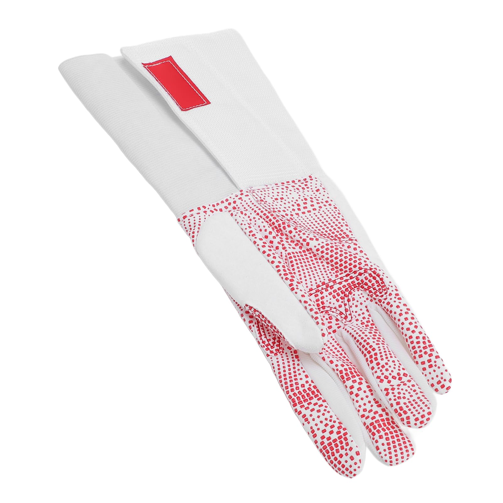 Guanto antiscivolo in pelle con design a pois in plastica completa per allenamento Epee per adulti versione destra