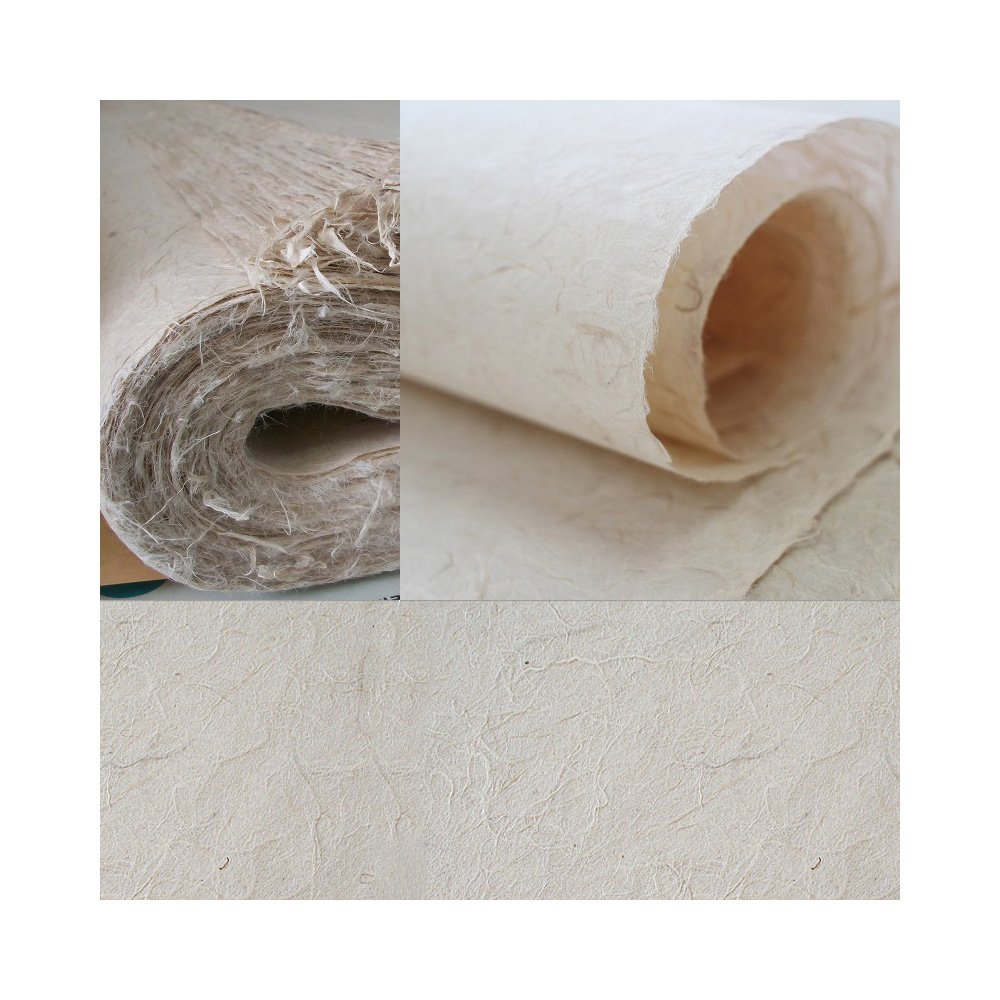 Naraon stylos [3 pcs] coréen traditionnel papier mûrier stylos faite à la main non blanchi Non-whitening Marron clair double couche 74,9 x 145 cm