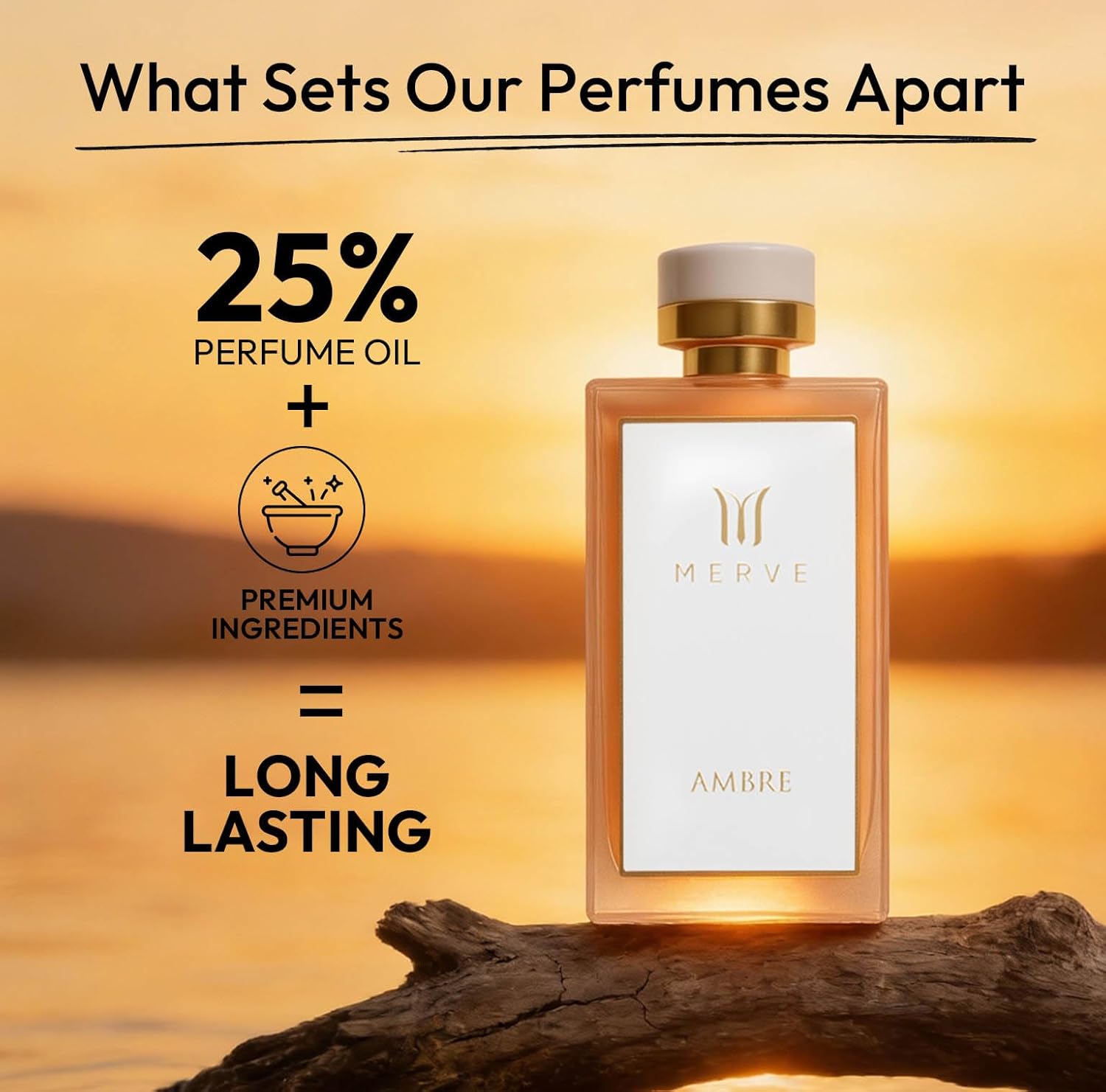 Merve Ambre Perfume For Women 3.4 oz | Premium Long Lasting Fragrance Luxury Scent | Jasmine, Honey, Floral, Fruity, Soft Spicy, Amber, Musk | Eau de Parfum - Image 4