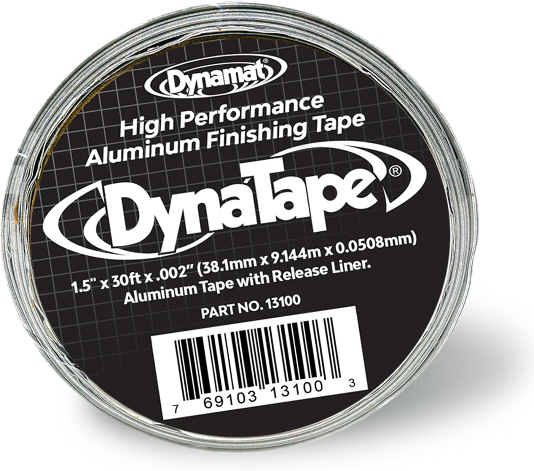 DynaTape: Aluminum Finishing Tape for Use with Dynamat Sound Deadening & Car Insulation Material – Heavy-Duty Sealant Tape for Seams, Butyl Rubber, Wires – 1.5” in x 30 ft Roll
