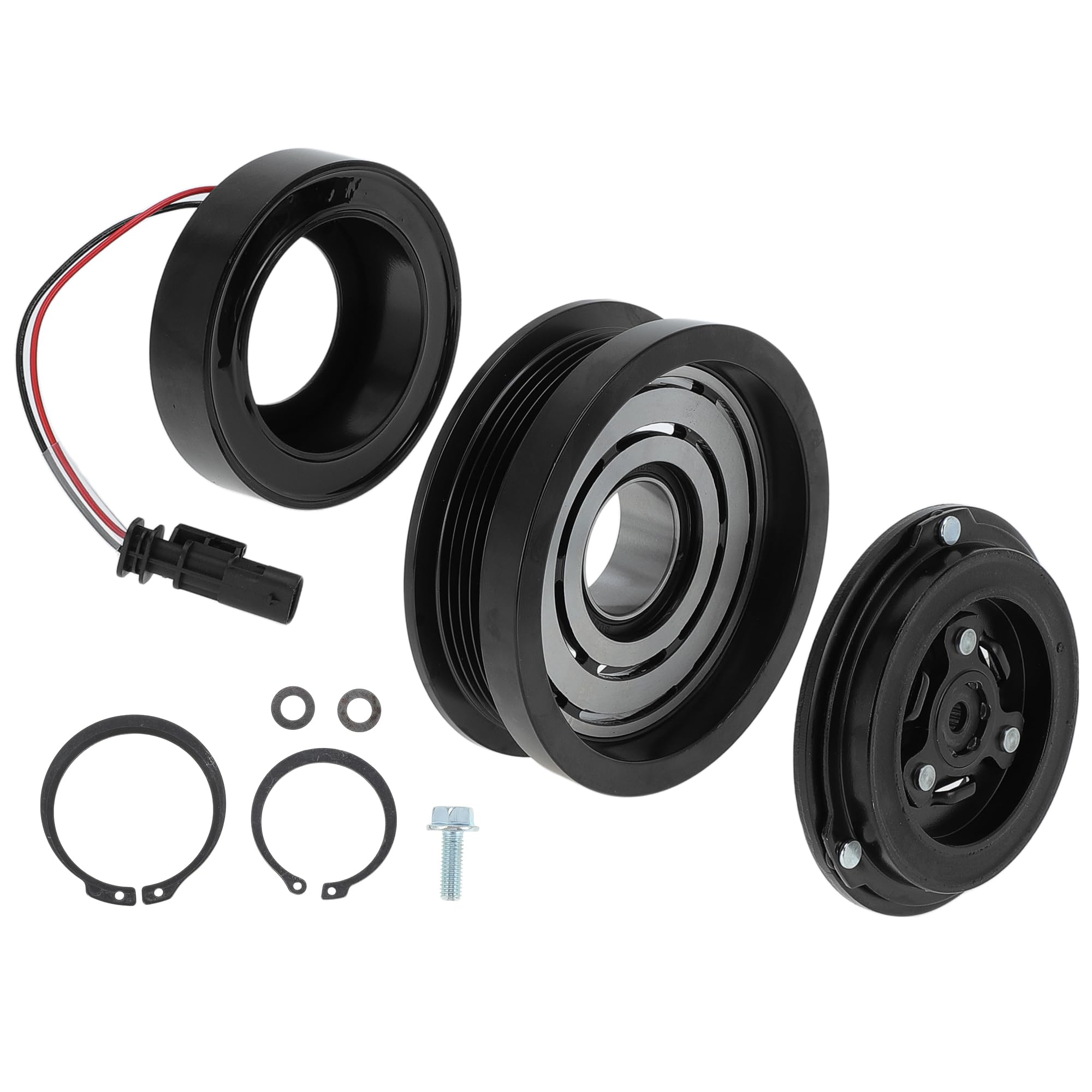 A ABSOPRO Air Conditioner AC Compressor Clutch Kit for Chevrolet Equinox 2018-2020 L4 2.0L for GMC Terrain 2018-2020 for Buick Envision 16-20 for CVC
