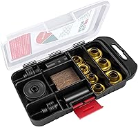 NEUMASTER Grommet Kit NH1003K: 3/8" & 1/2" Solid Brass Grommets, Eyelet Tools, Storage Box for Tarps & Tents