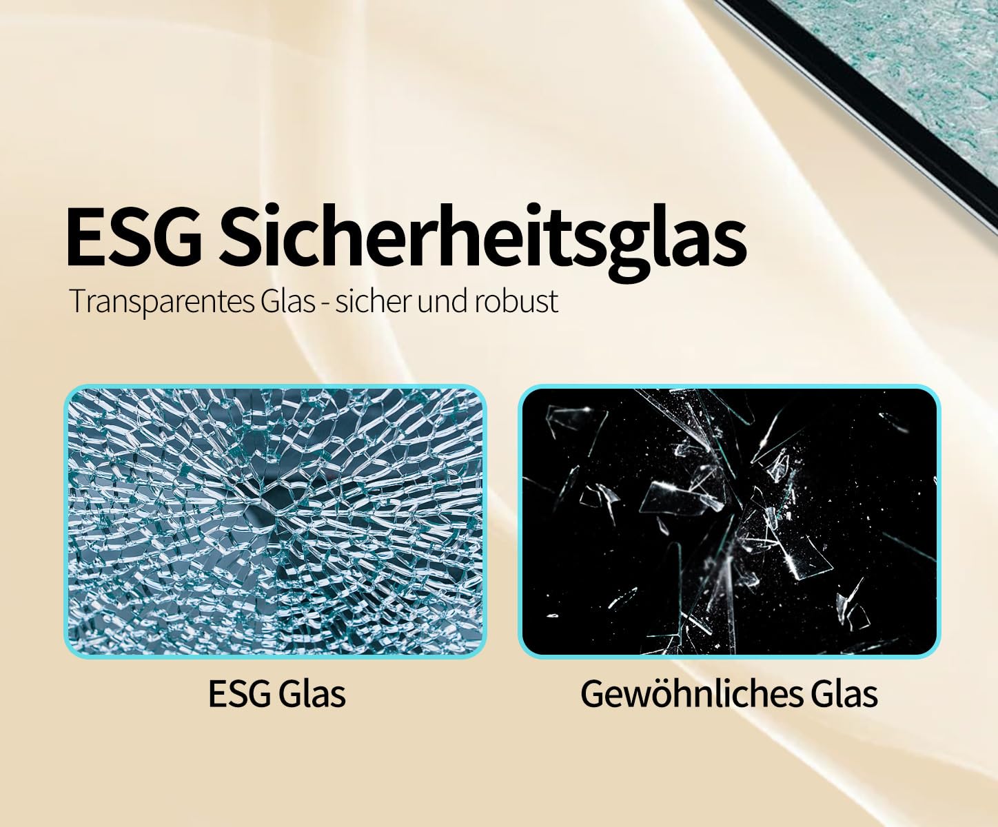 Duschkabine Eckeinstieg 90x90x185 cm, Eckdusche mit Falttür, Duschabtrennung aus 6mm ESG Nano Glas, platzsparende Duschwand für Badezimmer, ohne Duschwanne