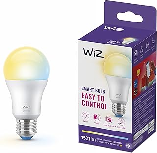 WiZ Smart LED A60 Bulb, Tunable White, E27 Base, 100 W, 1521 Lumens, Dimmable, Works with Alexa, Google Assistant, and App…