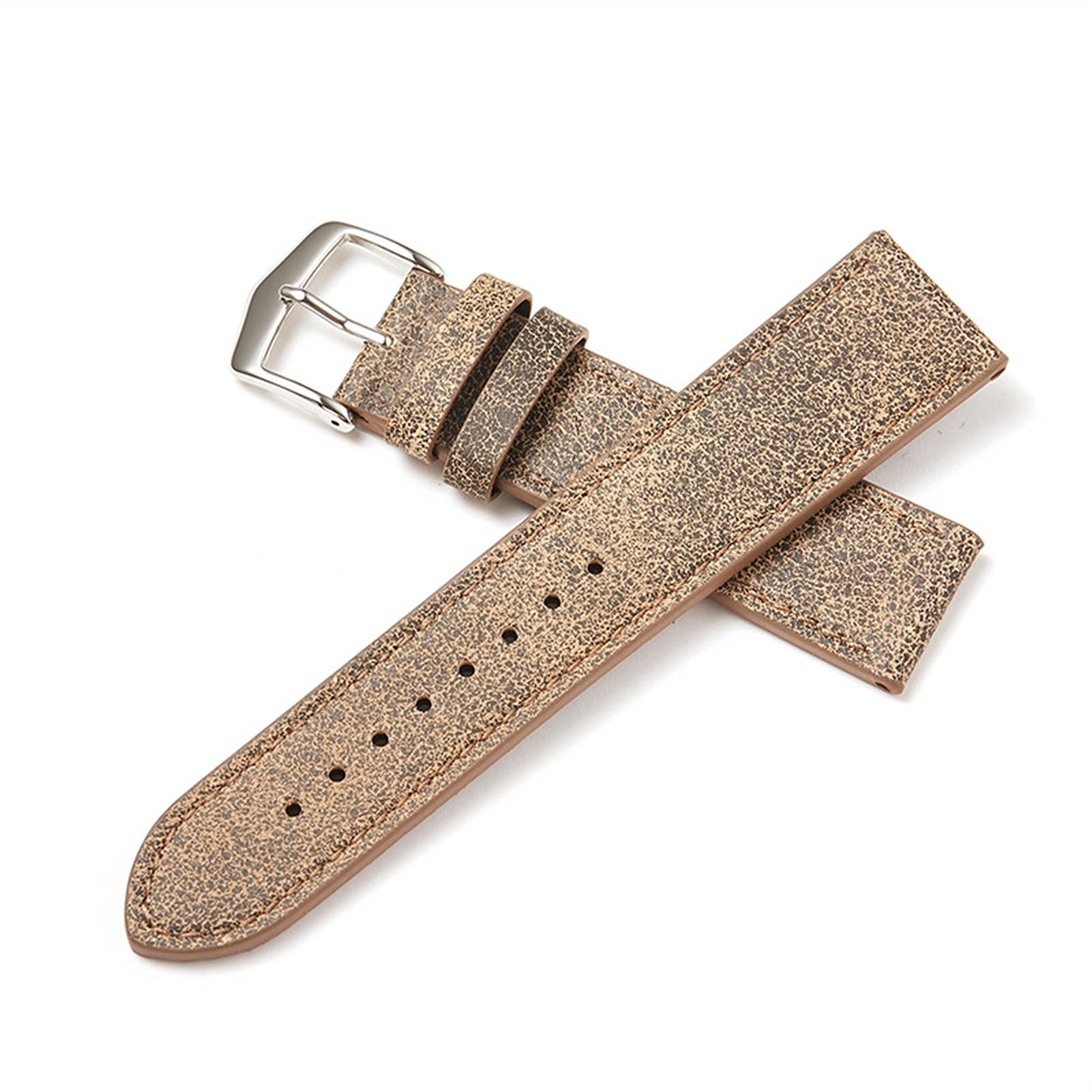 Pasek do zegarka z mechanizmem szybkiego uwalniania Mężczyźni Kobiety 20 mm 22 mm Skórzany pasek do zegarka do zegarka i smartwatcha (Rojo 22 mm)