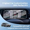 Nuevo HD para 2026 VW Golf Protector de Pantalla de Instrumentos de 10.25 Pulgadas para 2021 2022 2023 2024 2025 VW Golf R/GTI S/SE/Autobahn Pelicula para Pantalla para Accesorios VW Golf 2026 Vidrio Templado 9H Anti-Rayaduras 3