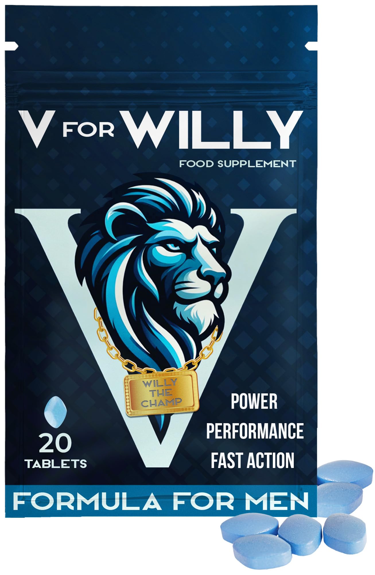 Pills for Men UK – Blue 20 Stamina & Energy Tablets for Men – Fast-Acting Tribulus Terrestris Herbal Supplements for Enhanced Performance & Stamina – Korean Ginseng – Supplement for Men