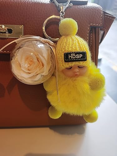 Miniatura 6 de DORIS&JACKY Llaveros Lindos Llaves de Muñeca Fob Anillo Charm Accesorios Para Monedero Cartera Y Llavero De Coche