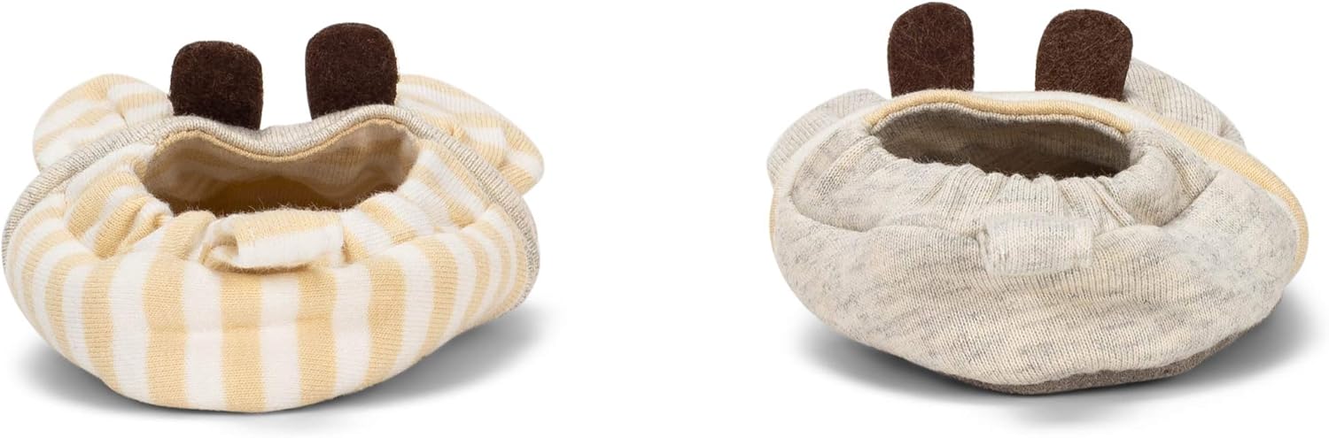 DEMDACO Giraffe Natural Brown 6-9 Months Cotton and Polyester Infant Bootie Socks - Image 4