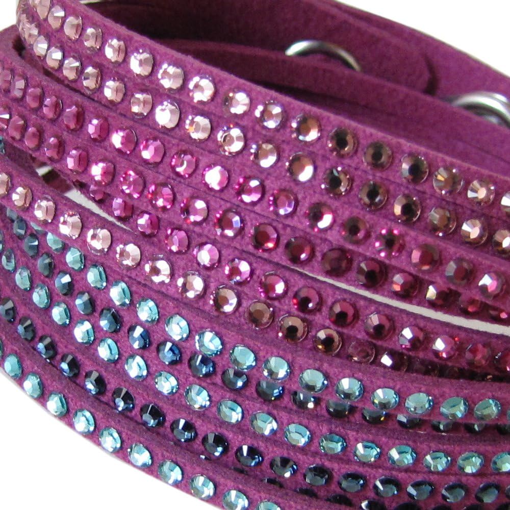 Amazon | スワロフスキー SWAROVSKI ブレスレット SLAKE FUCHSIA 2 in