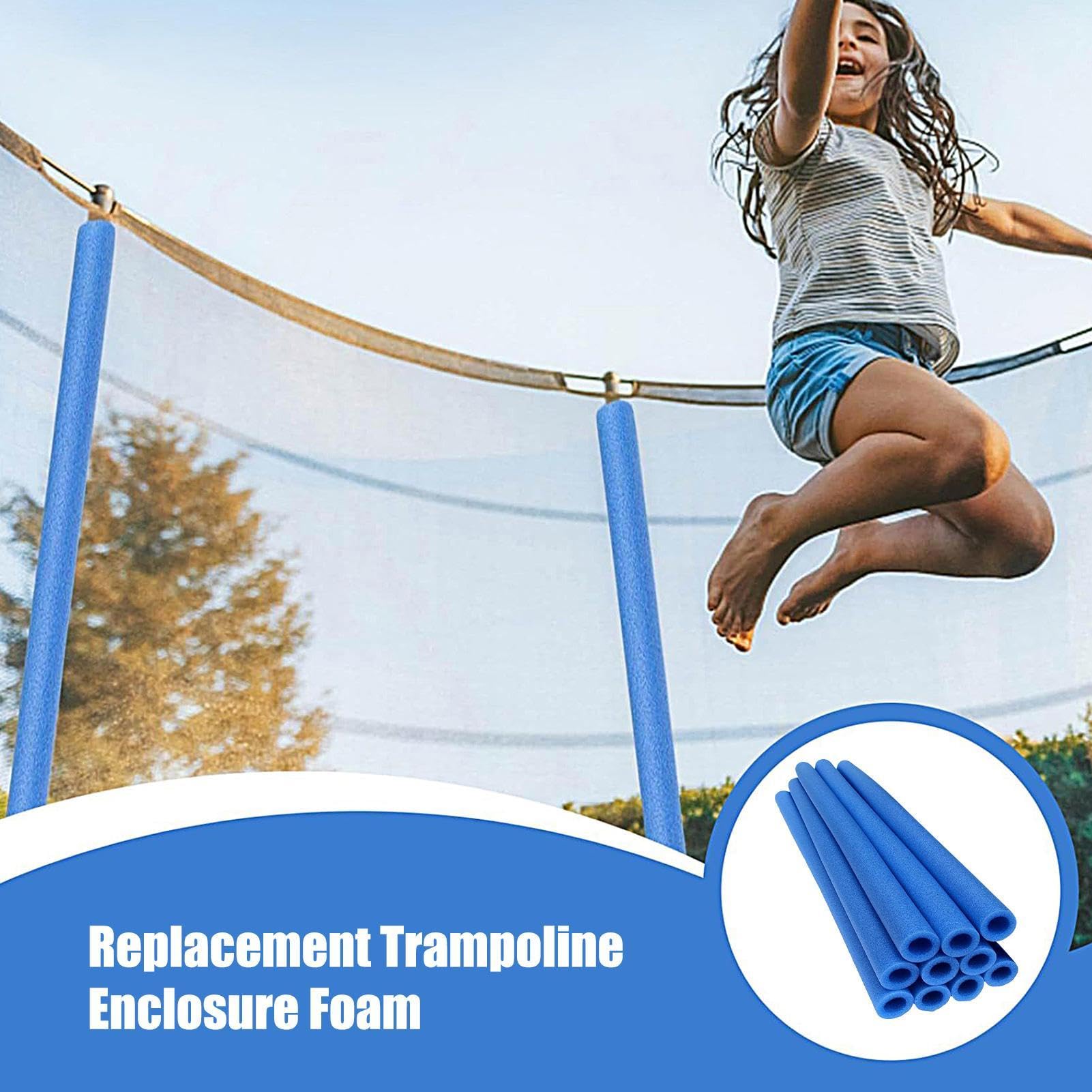 Pokrowce piankowe na drążki do trampoliny, rękawy ochronne, wodoodporne, odporne na kurz ochraniacze piankowe, wymienne ochraniacze na poduszki dla dzieci, na podwórko, do parku, szkoły, na plac zabaw