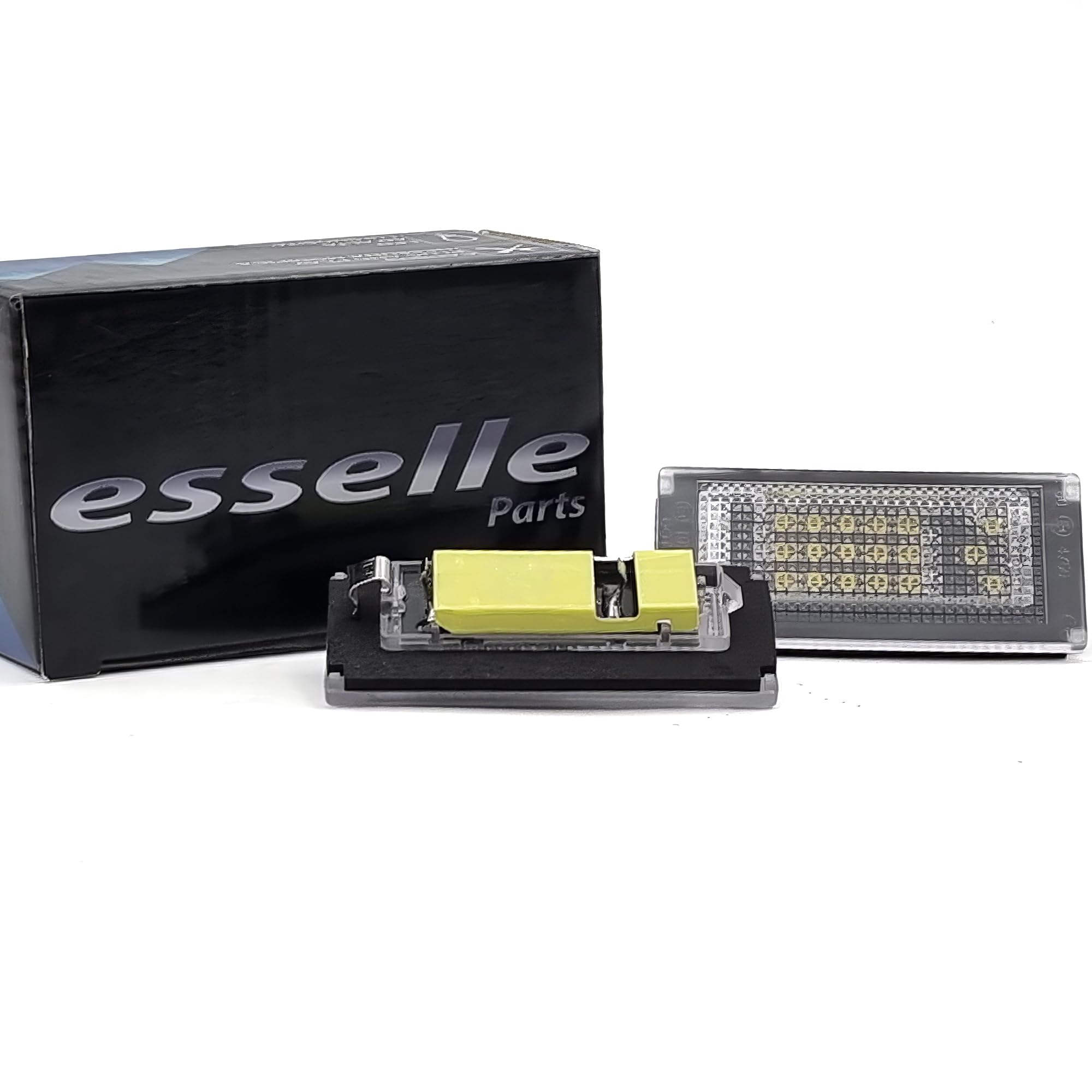 Placchette Luci Targa LED Compatibili con Mini One Cooper R50 18 SMD CANBUS 6000K Bianco Ghiaccio Plug & Play Nessun Errore