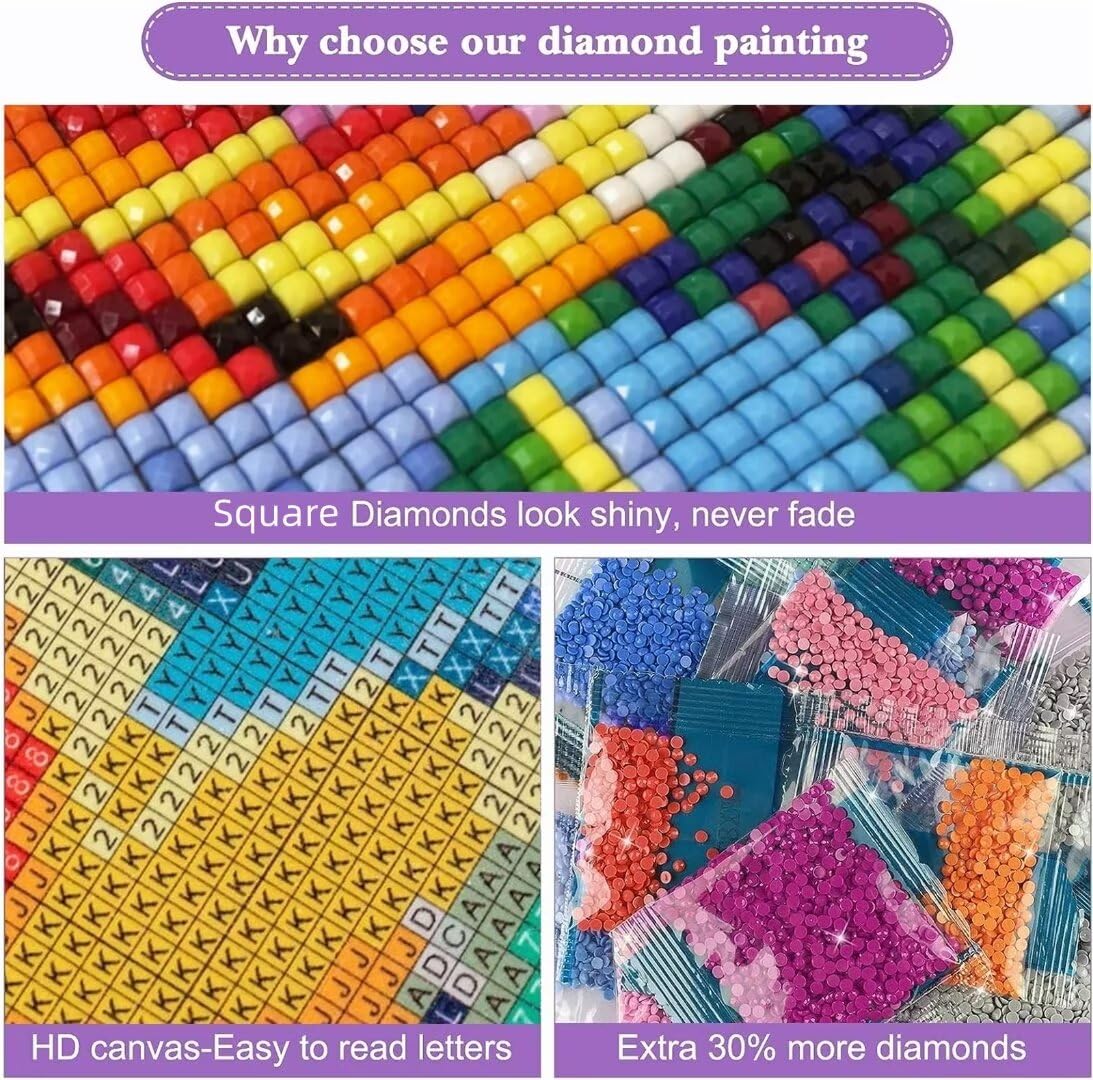 Looking for a meaningful & creative gift? 🎁, Our DIY Pearl Painting Kit (40x50CM Frame) is the perfect way to relax, craft & decorate your home!, Easy to make • High sparkle finish • Display-ready