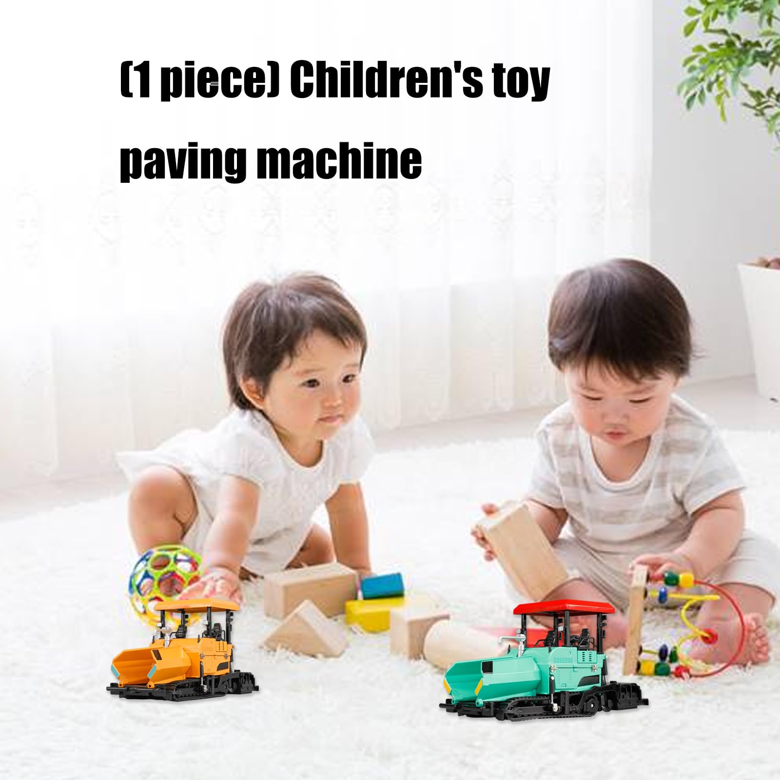 Fahrzeug Fertiger Spielzeugmodell, kindersicher, abgerundete Kanten, Modell, Straßenpflastermaschine für Rollenspiel, Jungen Geschenk, Kinder Fertiger Technik