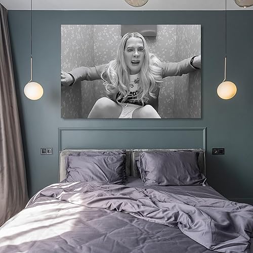 Miniatura 5 de Póster de humor divertido para baño, mujer sorprendida sentada en el inodoro, retro clásico de los años 90, póster de película artística para pared,