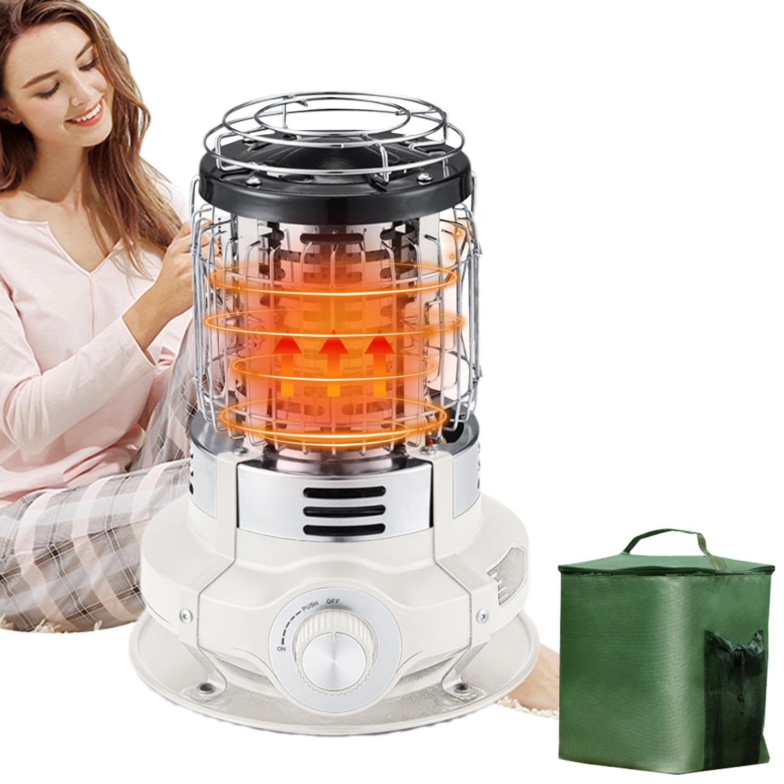Riscaldamento per terrazze, riscaldamento esterno | Riscaldamento per | garage - 1500 W per esterni, forno portatile per con protezione antiribaltamento per campeggio