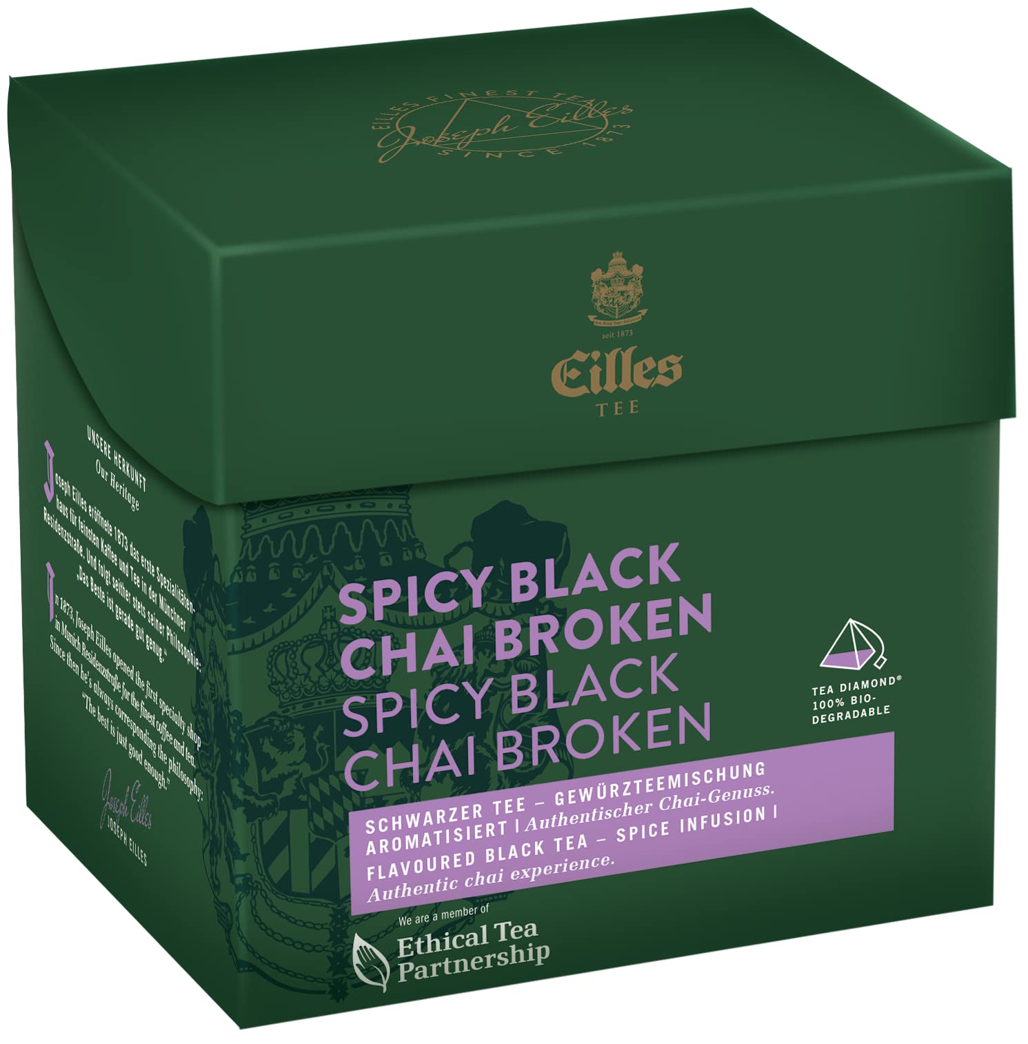 Tea Diamonds SPICY BLACK CHAI Broken von Eilles, 10x20er Box