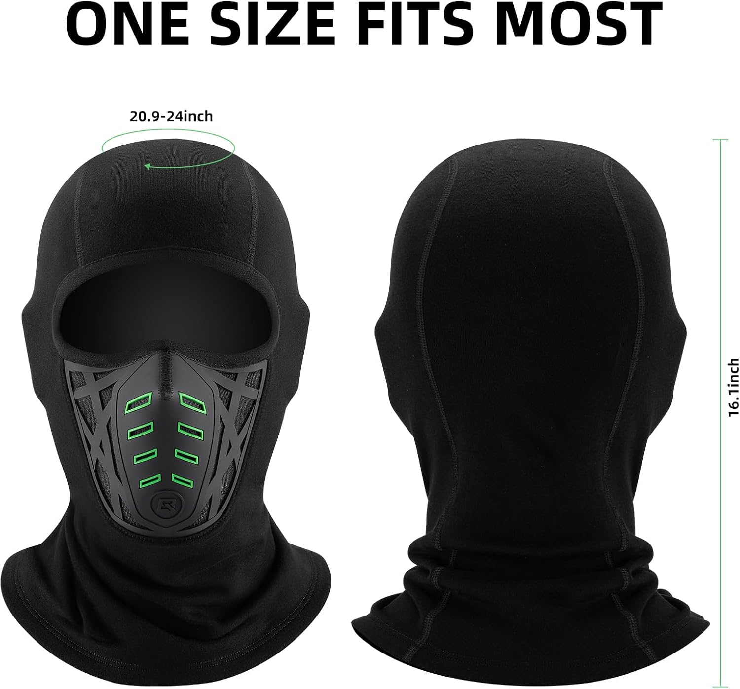 ROCKBROS Balaclava Ski Mask Thermal Windproof Balaclava Mask 3D Design Breathable Balaclava - Image 3