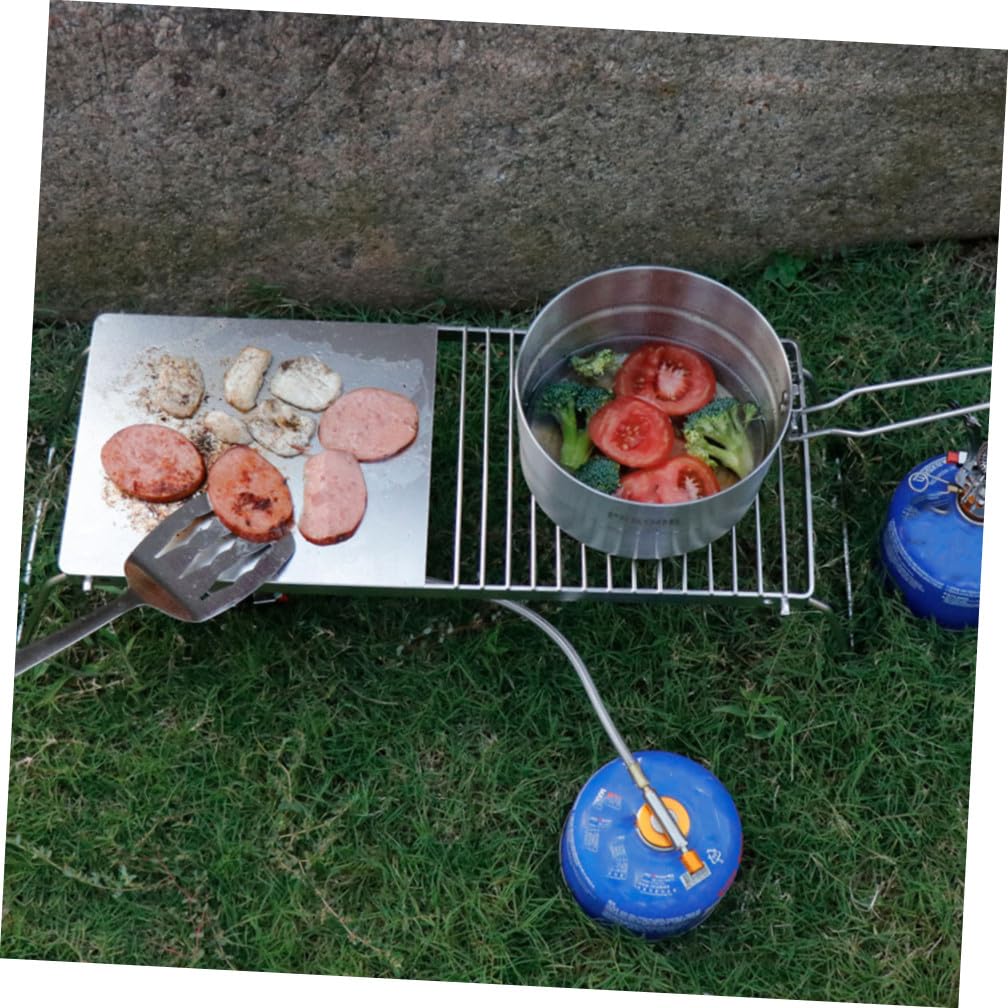 Toyvian Plancha Para Barbacoa Parrilla Portátil Estufa De Barbacoa Acero Inoxidable