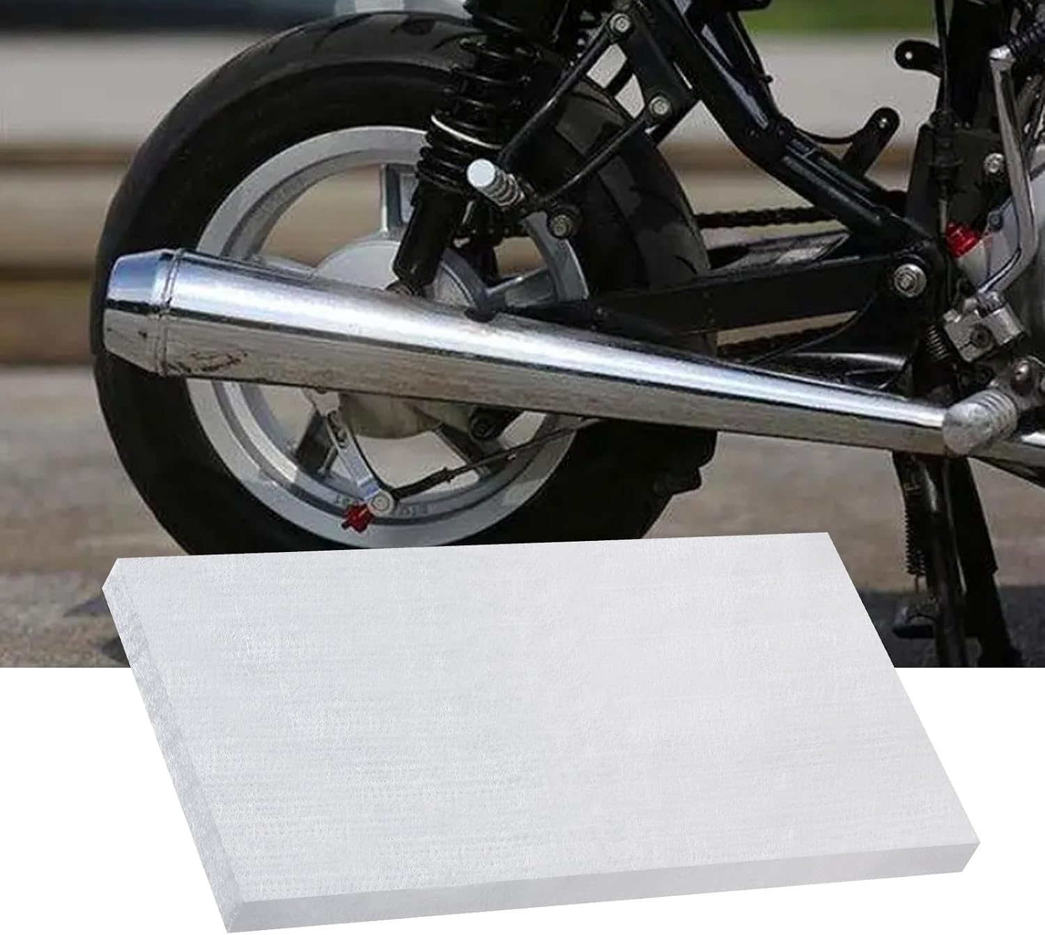 Muffler Packing Exhaust Muffler Packing Kit Universal Muffler Repacking Mat for 2-Stroke 4-Stroke Motorcycle ATV Dirtbike Exhaust Spark Arrestor,Thick 1in