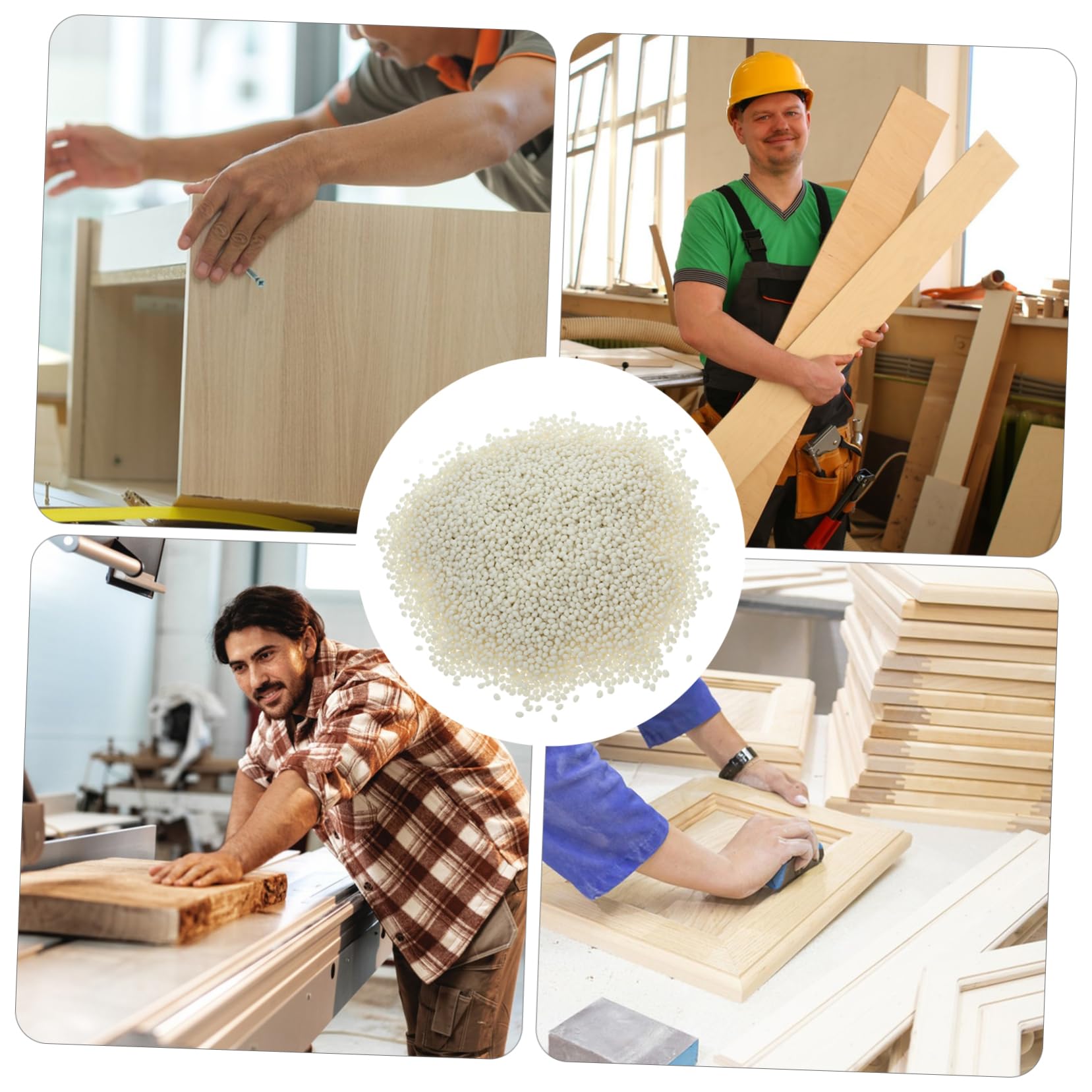 Zerodeko 1000G Bolitas De Pegamento Termofusible Para Encoladora De Cantos Adhesivo Fuerte Para Muebles Manualidades Y Canteado De Madera Pellets De Pegamento Para Máquina De Bandas De Borde