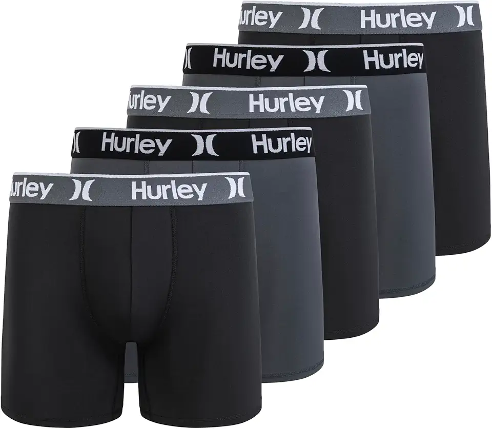 Cuecas boxer 5 Pack Stretch Boxer Briefs HurleyMasculino